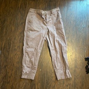 These are universal thread cargo/khaki style pants. Size 12. Light purple color.